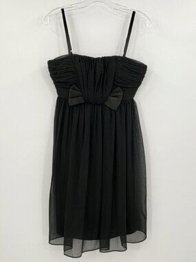 Maggy London Black Mini Bow Cocktail Dress